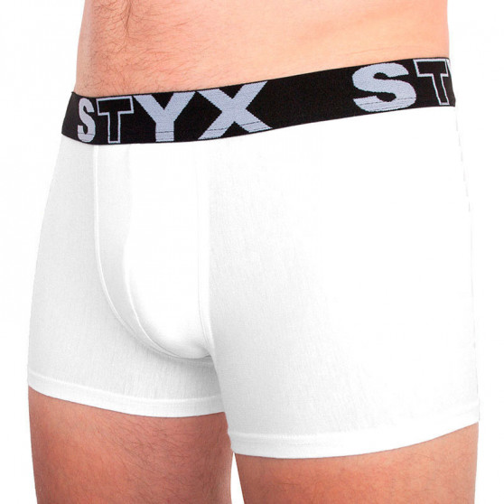Herenboxershort Styx sport elastisch oversized wit (R1061)
