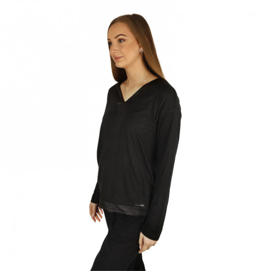 Damesslaaphemd Calvin Klein zwart (QS6528E-UB1)