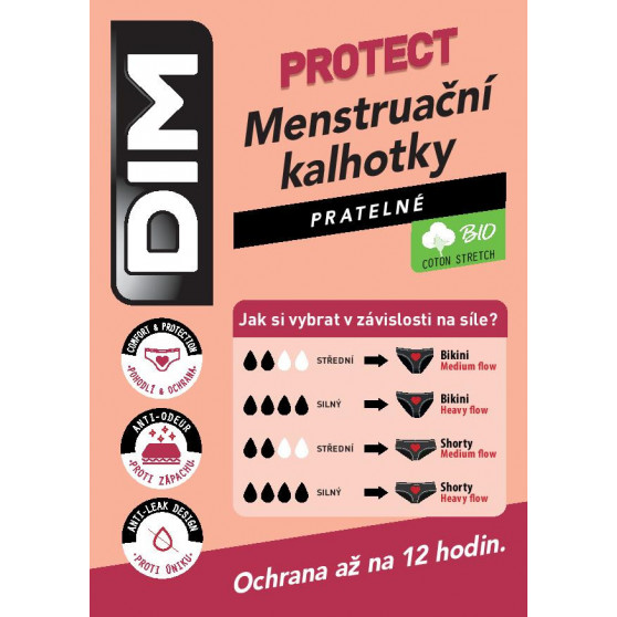 Dames slip DIM menstruatie zwart (D0AY7-0HZ)
