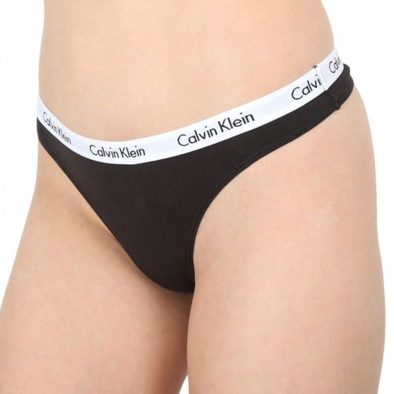 3PACK dames string Calvin Klein veelkleurig (QD3587E-JMO)