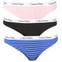 3PACK damesslip Calvin Klein veelkleurig (QD3588E-JMO)