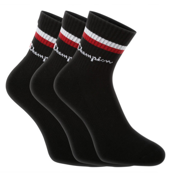 3PACK sokken Champion zwart (Y0B0A-9YW)