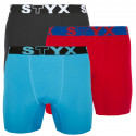 3PACK functionele boxershort voor heren Styx veelkleurig (W9606569)