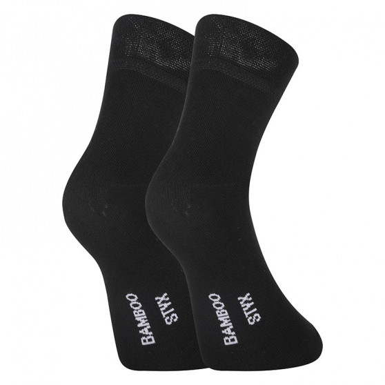 3PACK sokken Styx enkelsokken bamboe zwart (3HBK960)