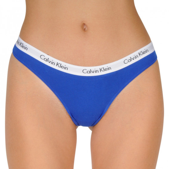 3PACK dames string Calvin Klein veelkleurig (QD3587E-W5N)