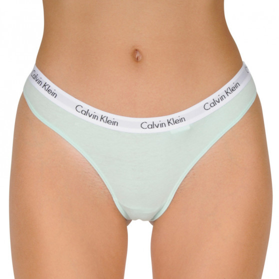 3PACK dames string Calvin Klein veelkleurig (QD3587E-W5N)
