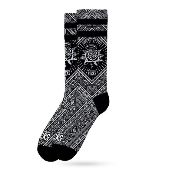 Sokken American Socks Bandana Zwart (AS134)