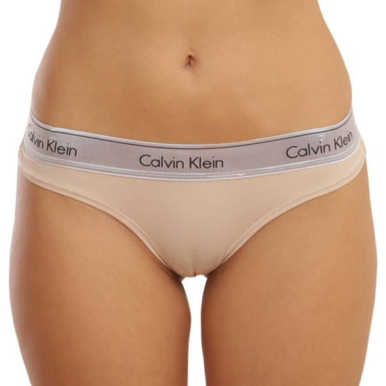 Dames string Calvin Klein beige (QF6136E-VJS)