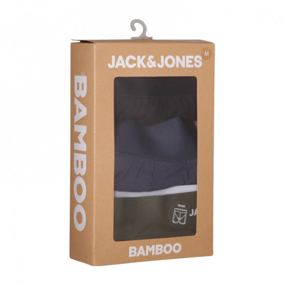 3PACK herenboxershort Jack and Jones bamboe multicolour (12198852 - Forest night/black)