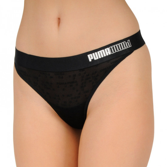 2PACK dames string Puma zwart (701202507 001)