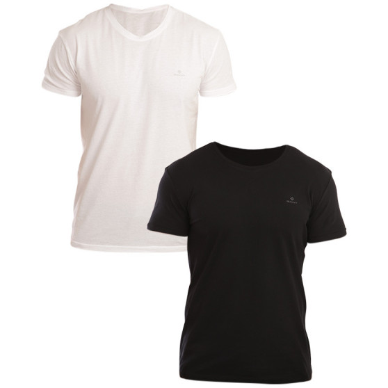 2PACK heren t-shirt Gant zwart/wit (901002108-111)