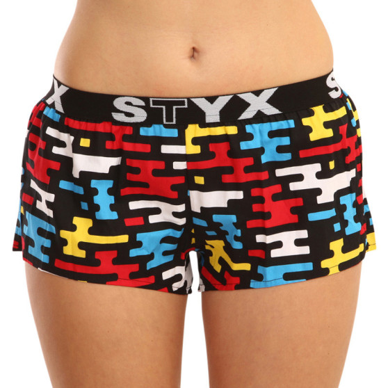 Vrouwen shorts Styx kunst sport rubber plat (T1154)