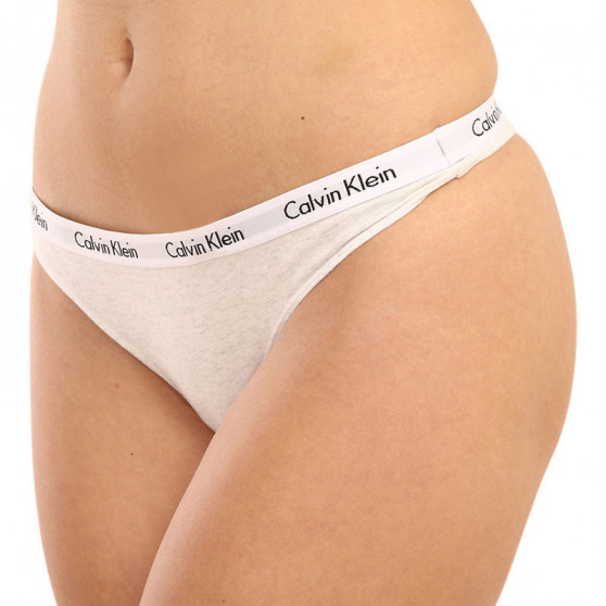 3PACK dames string Calvin Klein veelkleurig (QD3587E-W5A)