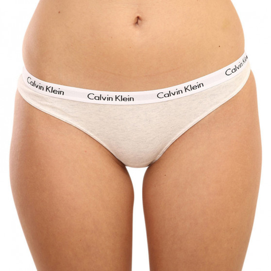 3PACK Dames slip Calvin Klein oversized multicolour (QD3801E-W5A)