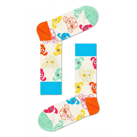 3PACK sokken Happy Socks Gemengde Hond Geschenkdoos (XDOG08-0100)