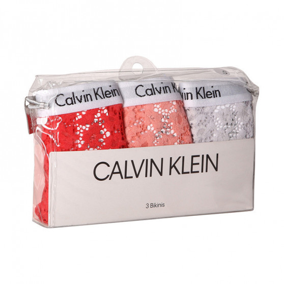 3PACK damesslip Calvin Klein veelkleurig (QD3926E-W5F)
