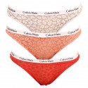 3PACK Dames Braziliaanse slip Calvin Klein veelkleurig (QD3925E-W5F)