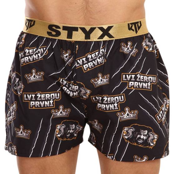 Herenboxershorts Styx art / KTV sport rubber - goud rubber - limited edition (BTZ960)