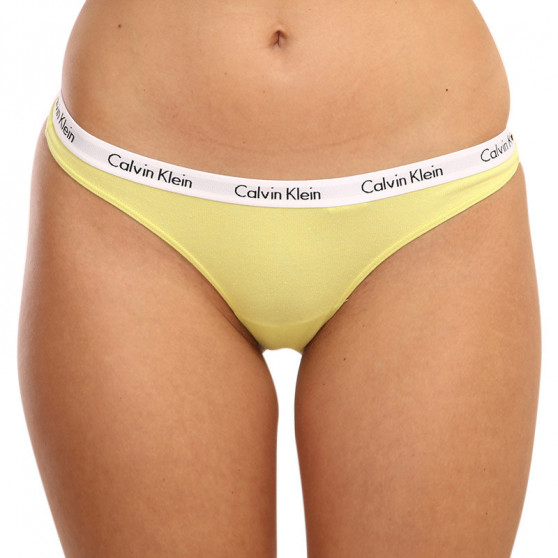3PACK dames string Calvin Klein oversized multicolour (QD3800E-13X)