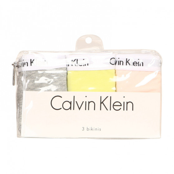 3PACK Dames slip Calvin Klein veelkleurig (QD3588E-13X)