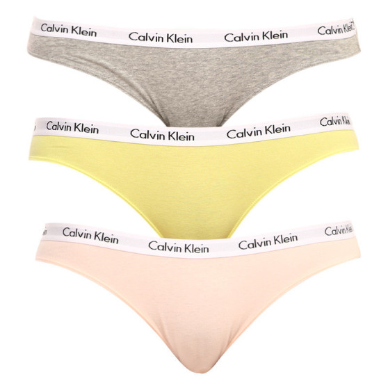 3PACK damesslip Calvin Klein oversized multicolour (QD3801E-13X)
