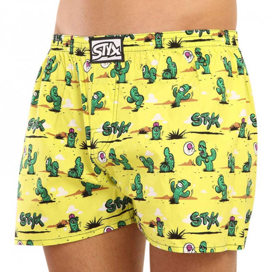Herenboxershorts Styx art classic rubber cactus (A1351)