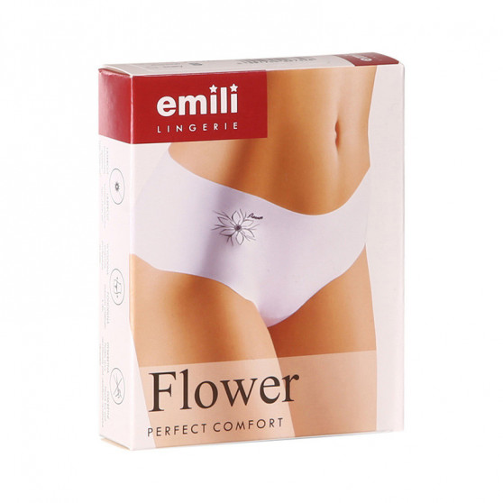 Damesslip Emili wit (Flower)