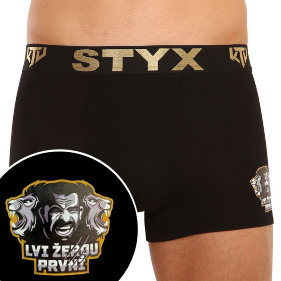 Herenboxershort Styx / KTV sport rubber zwart - zwart rubber (GTCL960)