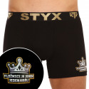 Herenboxershort Styx / KTV lang sport elastiek zwart - zwart elastiek (UTCK960)