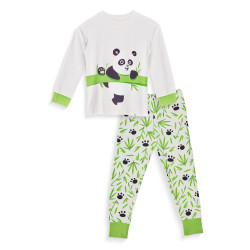 Vrolijke kinderpyjama Dedoles Panda en bamboe (D-K-SW-KP-C-C-1443)