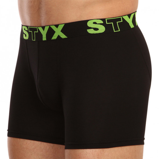 3PACK herenboxershort Styx lang sport elastisch zwart (U9606162)
