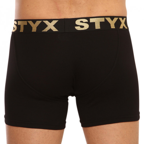 3PACK herenboxershort Styx / KTV lang sport elastisch zwart (UTZUTCLUTCK960)