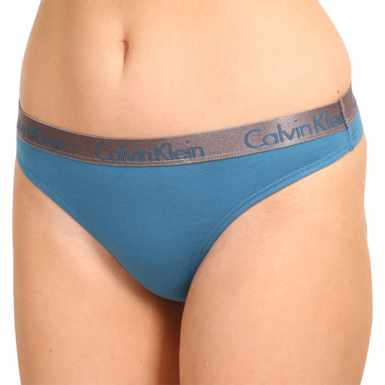 3PACK dames string Calvin Klein veelkleurig (QD3560E-283)
