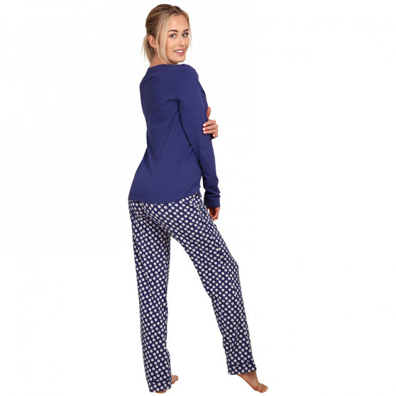 Damespyjama Calvin Klein blauw (QS6141E-W7D)