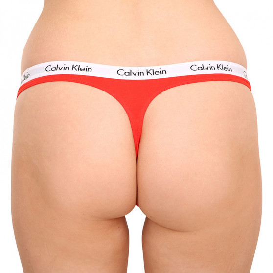 3PACK dames string Calvin Klein oversized multicolour (QD3800E-1CX)