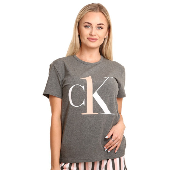 Dames-T-shirt CK ONE grijs (QS6436E-1XQ)