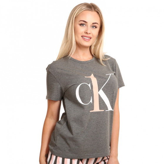 Dames-T-shirt CK ONE grijs (QS6436E-1XQ)