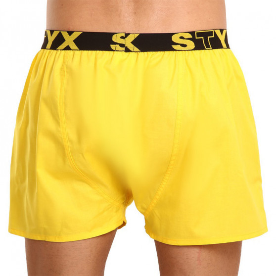 Herenboxershort Styx sport elastisch geel (B1068)