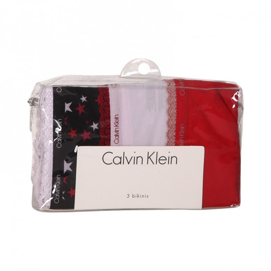 3PACK Dames slip Calvin Klein veelkleurig (QD3804E-W4Z)