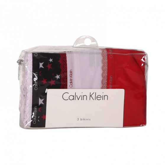 3PACK damesslip Calvin Klein veelkleurig (QD3804E-W4Z)