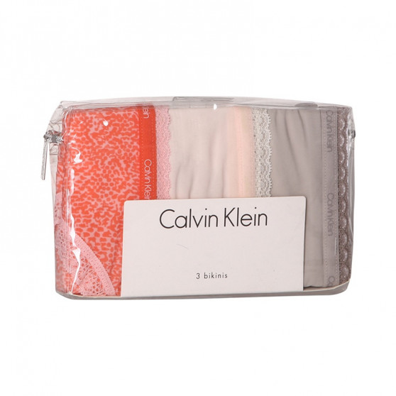 3PACK damesslip Calvin Klein veelkleurig (QD3804E-13Z)