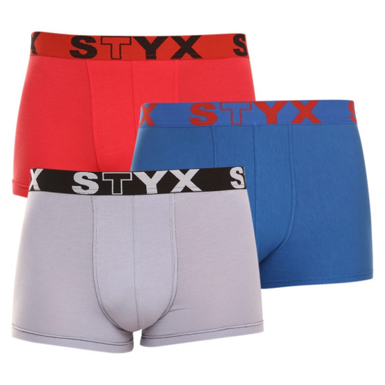 3PACK herenboxershort Styx sport elastisch meerkleurig (G96706467)