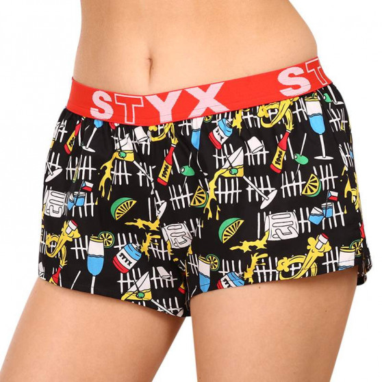 Vrouwen shorts Styx kunst sport partij rubber (T1251)