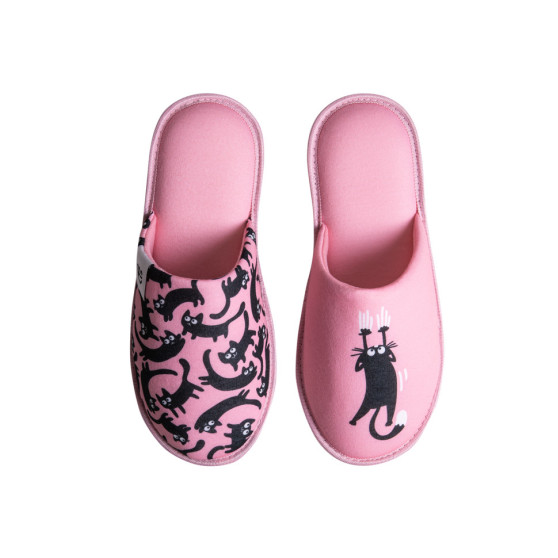 Vrolijke pantoffels Dedoles Roze katten (D-F-F-HS-C-C-079)