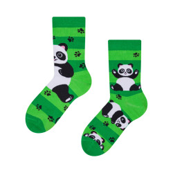 Vrolijke babysokjes Dedoles Panda's en riemen (D-K-SC-RS-C-C-249)