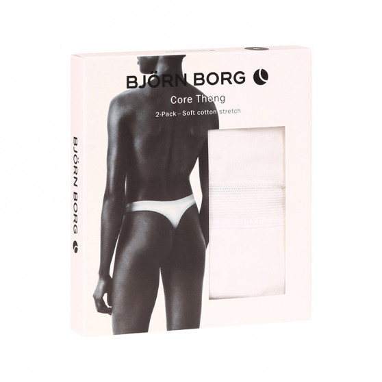 2PACK dames string Bjorn Borg wit (10000162-MP002)