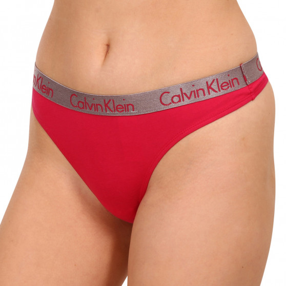 3PACK dames string Calvin Klein veelkleurig (QD3560E-6VS)