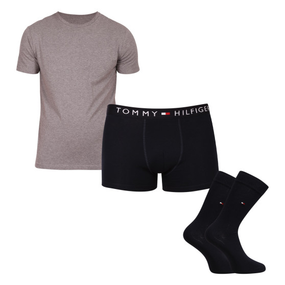 Herenset Tommy Hilfiger boxershorts, sokken en t-shirt in een geschenkverpakking (UM0UM02615 0V5)