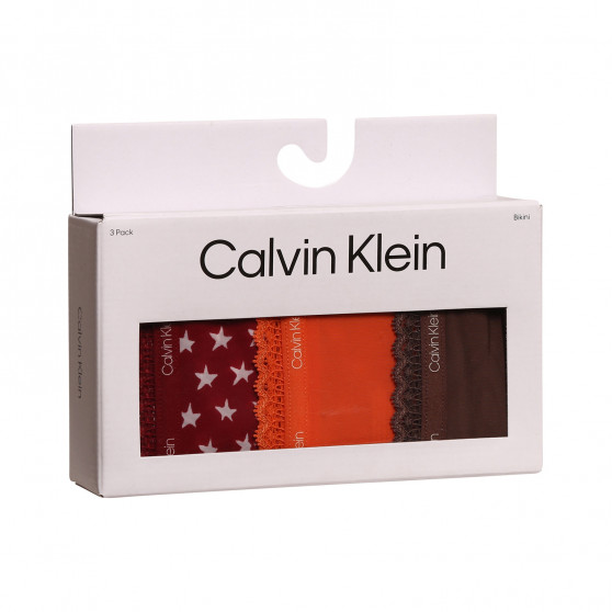 3PACK Dames slip Calvin Klein veelkleurig (QD3804E-65K)