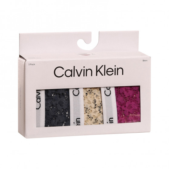 3PACK Dames slip Calvin Klein oversized multicolour (QD3975E-6Q2)